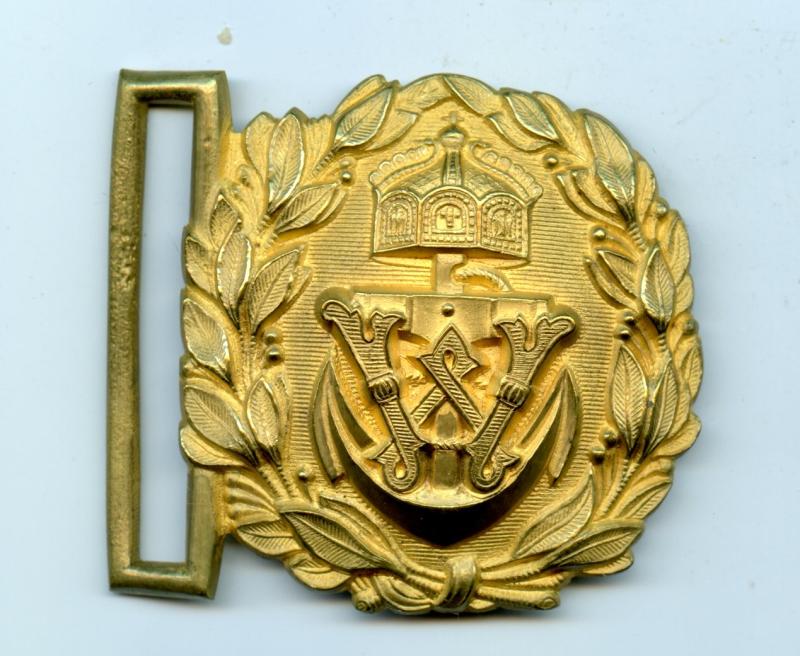 Imperial German Navy (Kaiserliche Marine) Officer's Gilt Belt Buckle