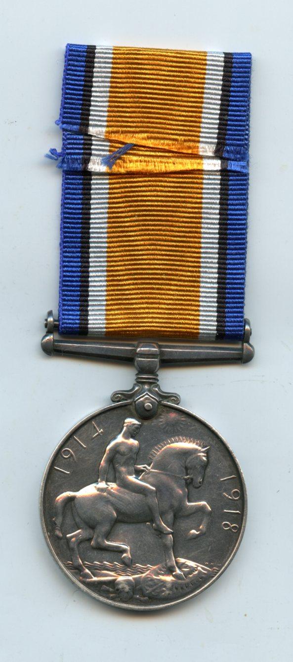 WW1 British War Medal 1914-18 To Pte William Cross 2nd Bn., Black Watch (Royal Highlanders)