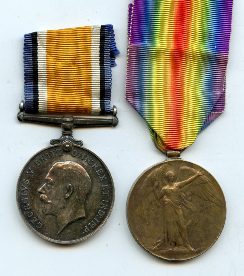 WW1 British War & Victory Medals Pair To Air Mechanic 2nd Class William Henderson Stordy, Royal Flying Corps ( Motor Cyclist)