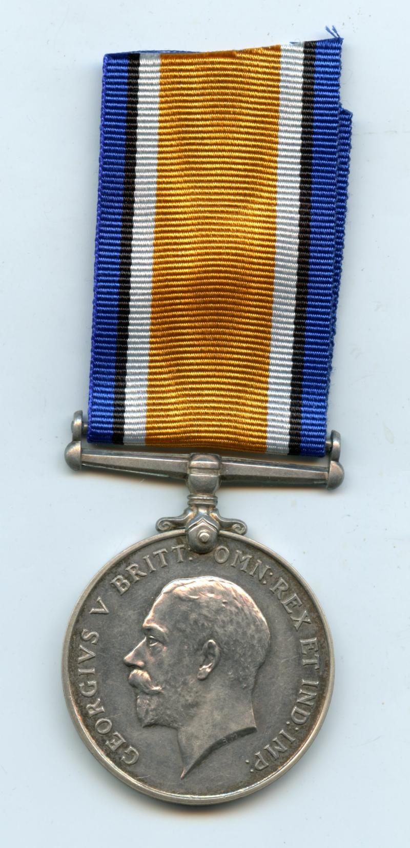 WW1 British War Medal 1914-18 To  Pte Thomas Philips, Royal Scots Fusiliers (Prisoner of War)