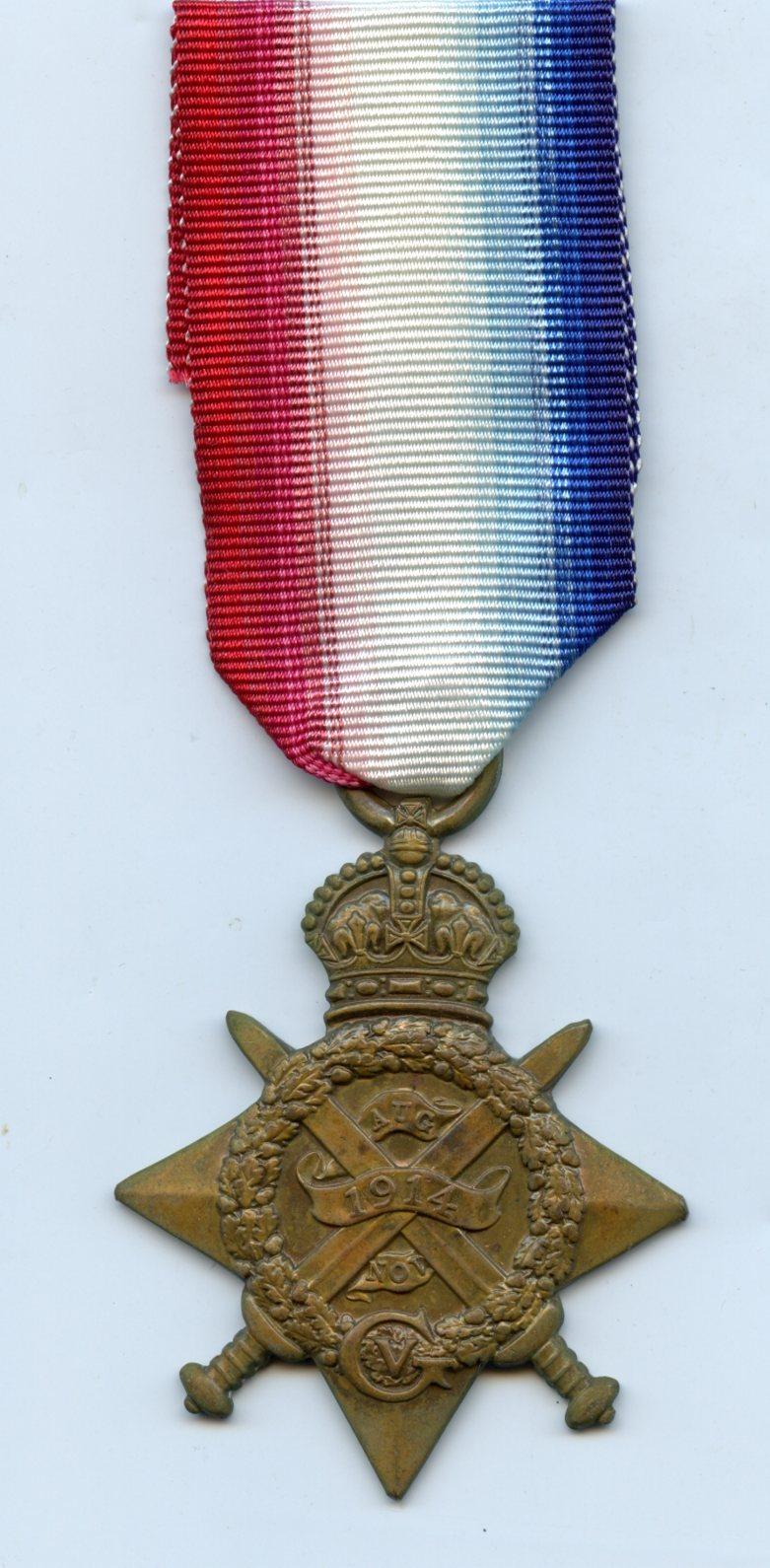 WW1 1914 Mons Star To Ambulance Driver and Dresser 1st Battalion Ambulance Unit British Red Cross Society