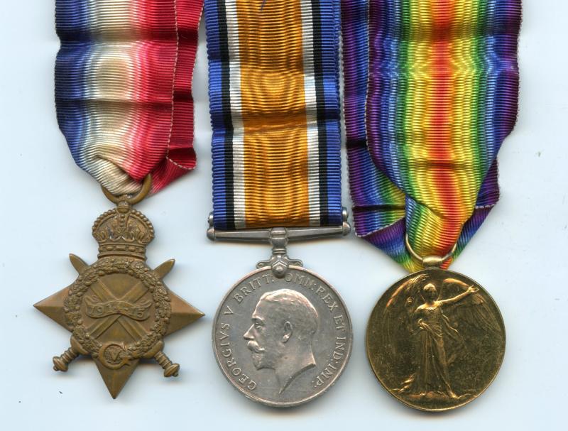 WW1 1914-15 Trio World War One Medals To  Pte Alexander Williamson, Army Service Corps