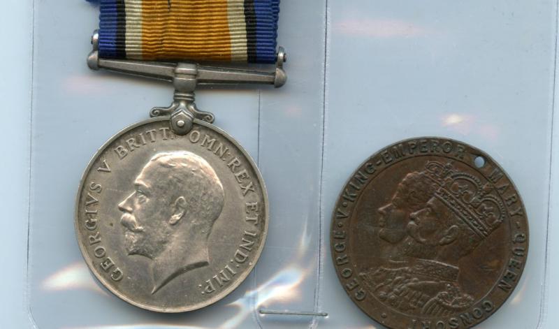 WW1 British War Medal 1914-18 & Memorial Plaque To Pte George Cay, 8th/10th Bn., Gordon Highlanders