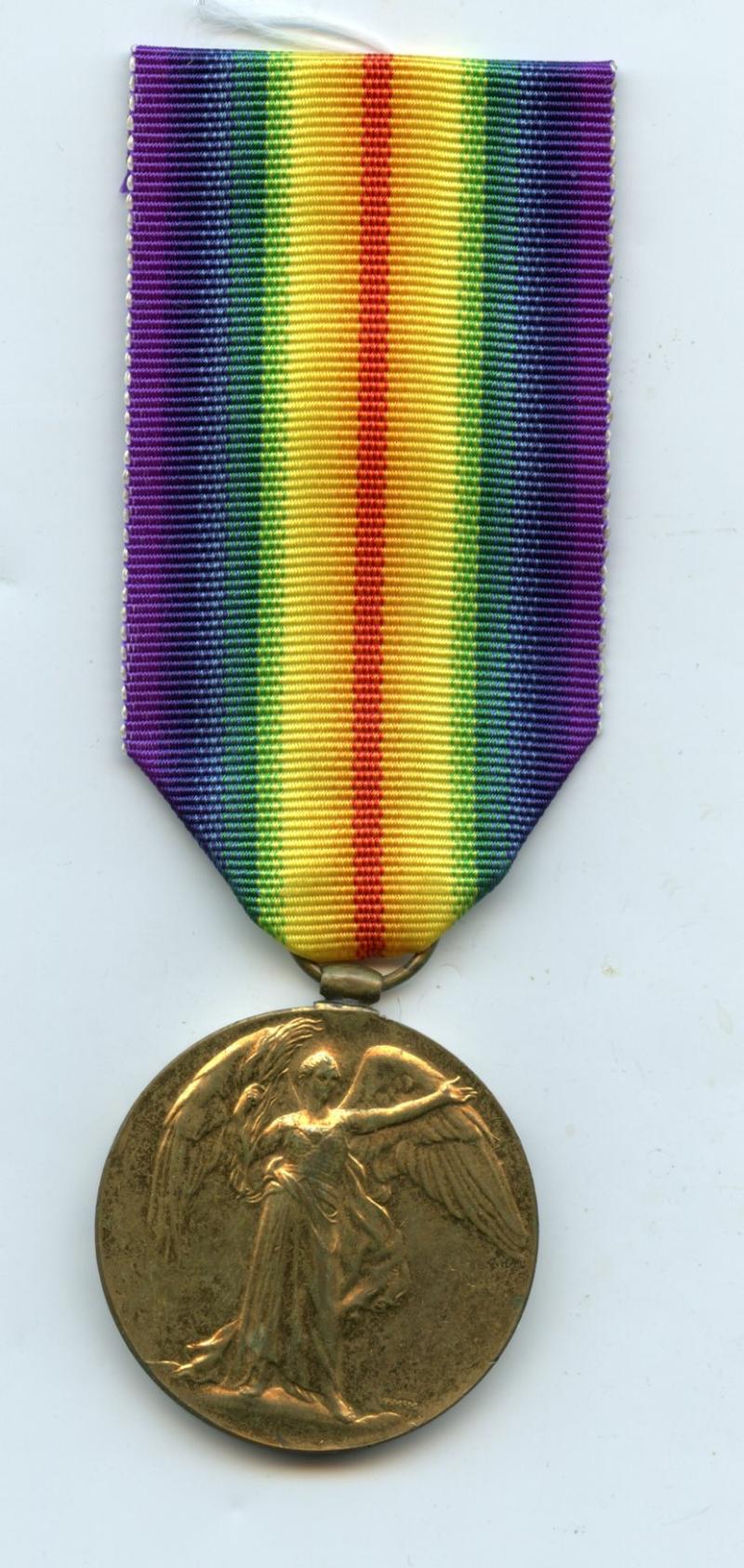 WW1 Victory Medal 1914-19 To Pte Malcolm Gillies, 2nd Bn., Gordon Highlanders ( Killed in Action on the First Day of The Battle of The Somme 01 July 1916)