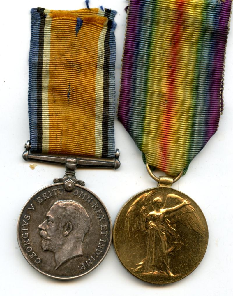 WW1 British War & Victory Medals Pair To Able Seaman Henry Saunders, Royal Navy
