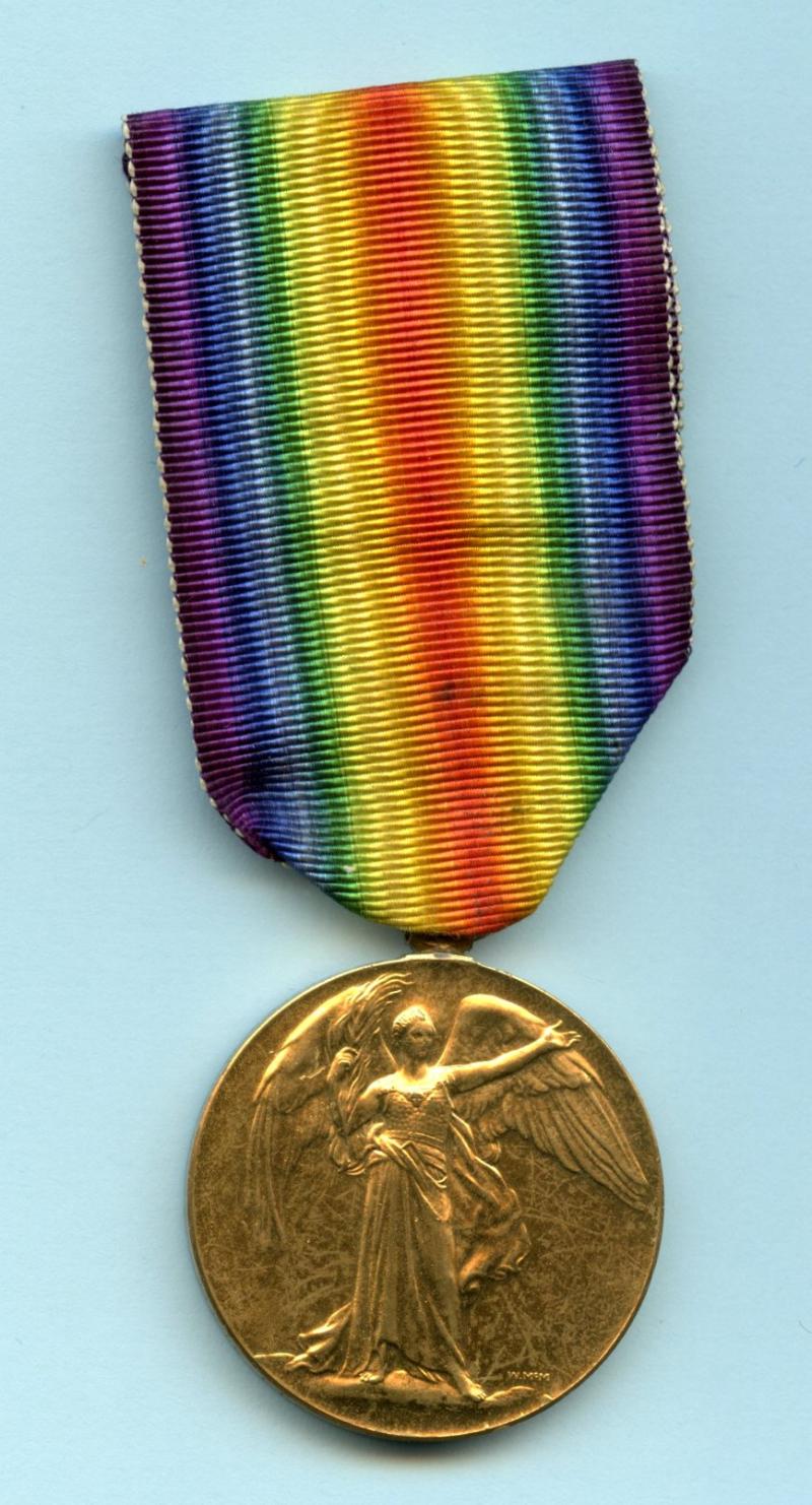 Victory Medal 1914-19 To Pte Robert W Webb, 32nd Royal Fusiliers  (Service) Battalion (East Ham)