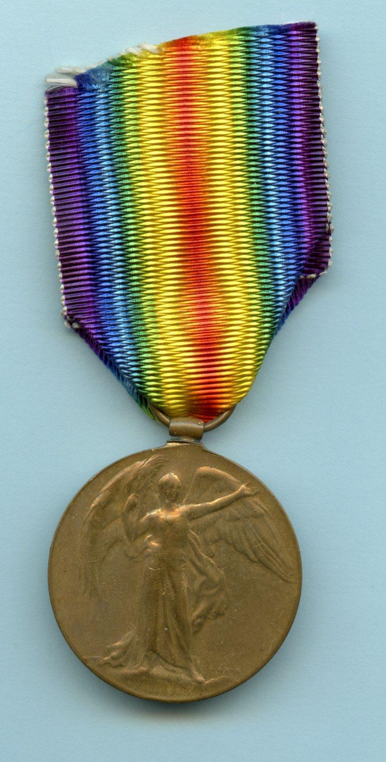 Victory Medal 1914-19 To Pte Thomas L Martin, Yorkshire Light Infantry