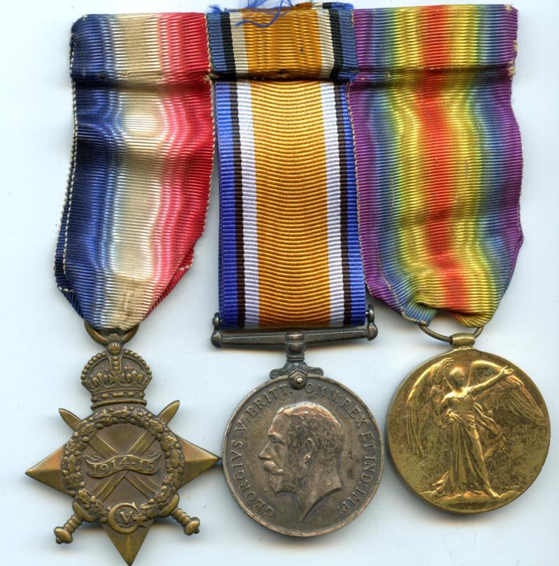 WW1 1914-15 Trio World War One Medals To Able Seaman Horace Spicer, Royal Navy ( From Coventry)