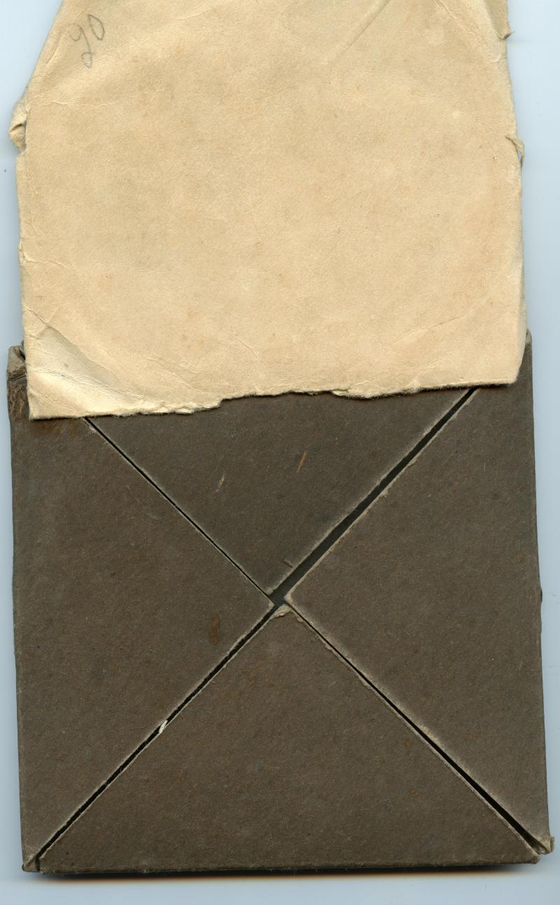 WW1 Memorial Plaque Cardboard Issue Case with envelope