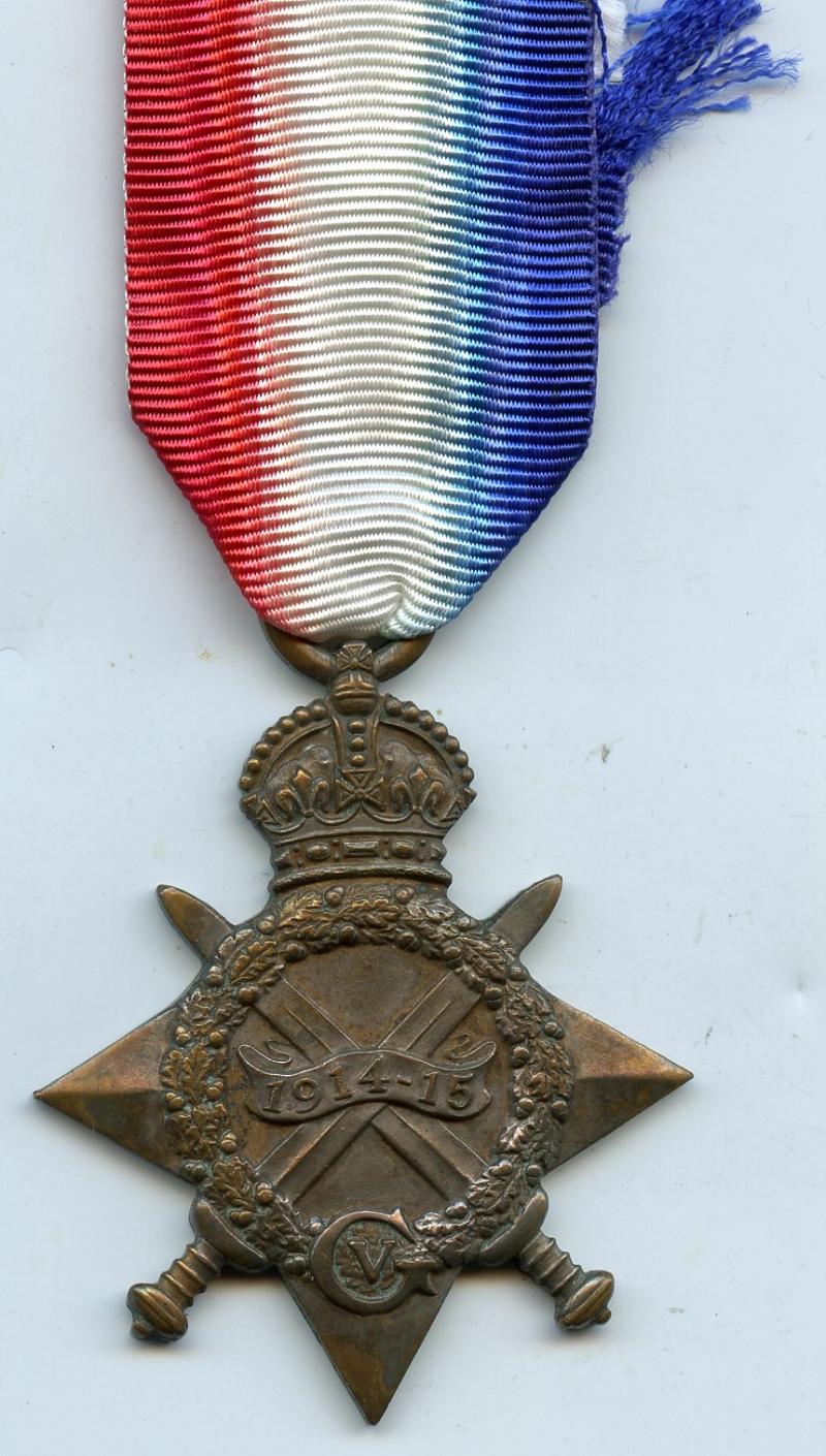 WW1 1914-15 Star Medal To Pte James Scholes, West Riding Division  Army Cyclist Corps
