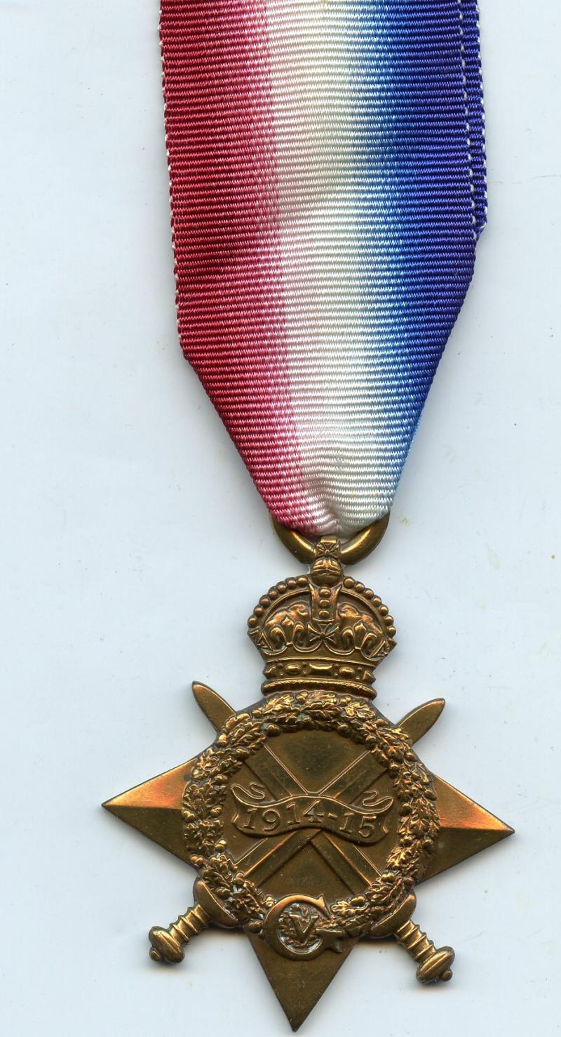 WW1 1914-15 Star Medal To Pte Peter Walker, Loyal North Lancashire Regiment & Royal Irish Regt