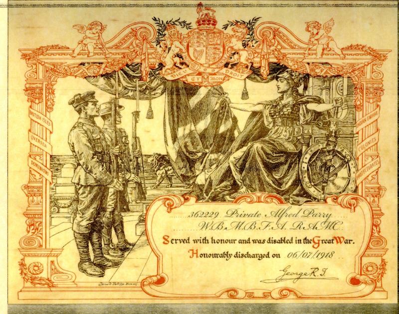 WW1 1914-15 Star Medal To Pte Alfred Parry, Royal Welsh Fusiliers & RAMC
