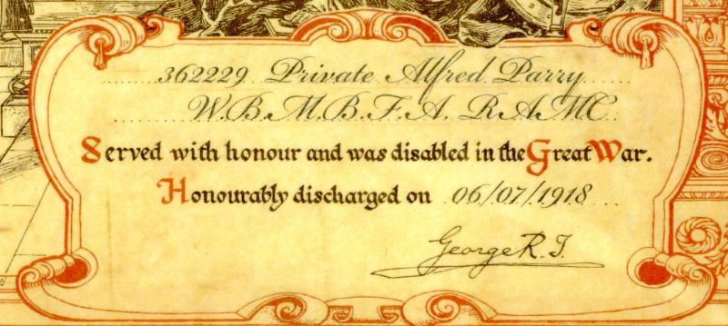 WW1 1914-15 Star Medal To Pte Alfred Parry, Royal Welsh Fusiliers & RAMC