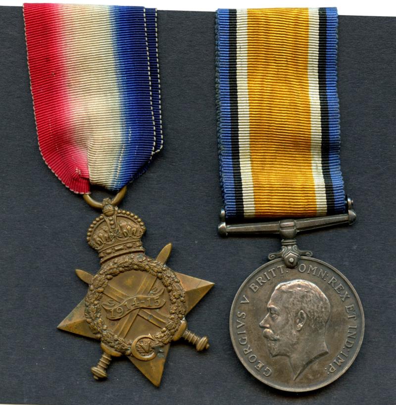WW1 1914-15 Star & British War Medal To Cpl Alexander Potter, Fife and Forfar Yeomanry