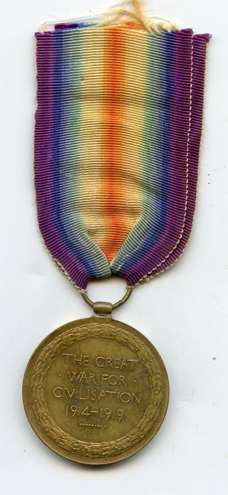 WW1 Victory Medal 1914-1919 To Pte John Ferguson ,17th Bn., Highland Light Infantry