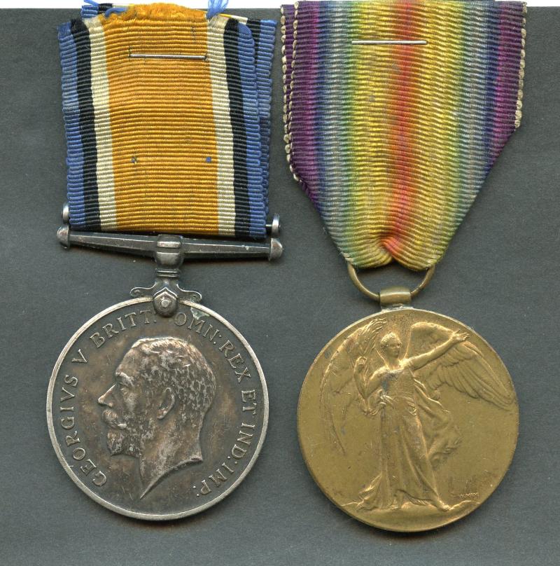 WW1 British War & Victory Medals Pair To Cpl Harold G Sidford, Gloucestershire Regiment