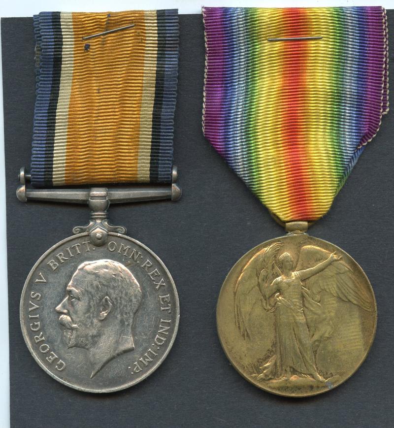 WW1 British War & Victory Medals Pair To Pte William Blair, Seaforth Highlanders