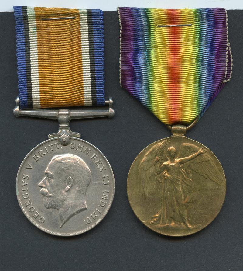 WW1 British War & Victory Medals Pair To Pte William Bell, Royal Highlanders The Black watch
