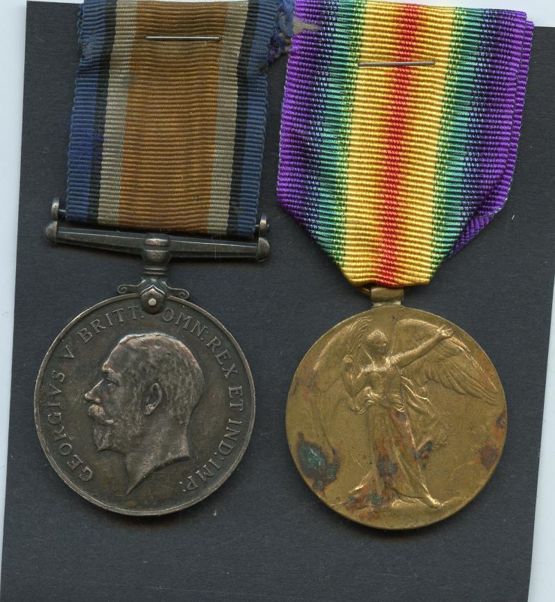 WW1 British War & Victory Medals Pair To Pte Alexander McKenzie, Highland Light Infantry