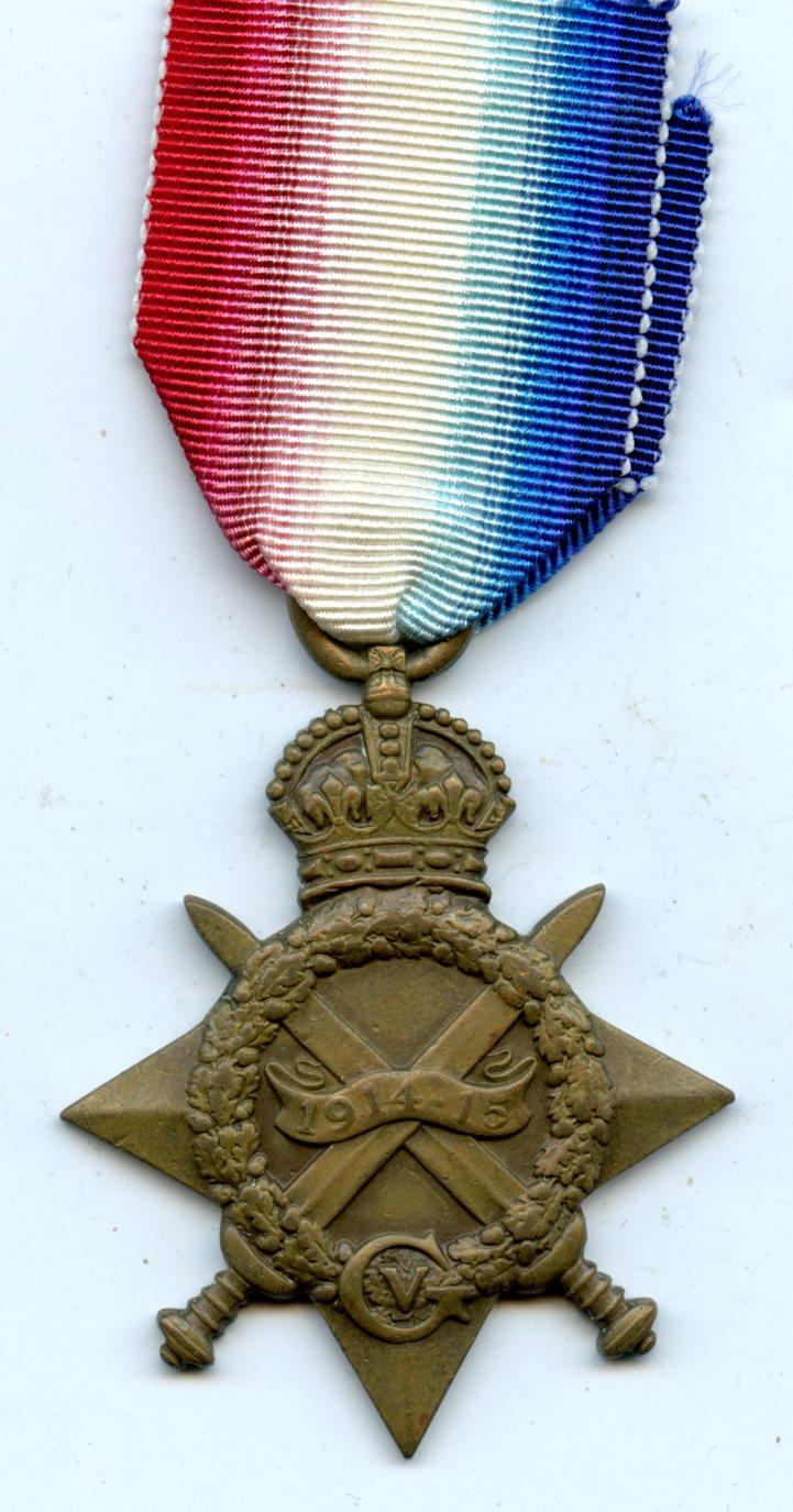 WW1 1914-15 Star Medal  To Sepoy Mohd Khan, 1st Guides Infantry