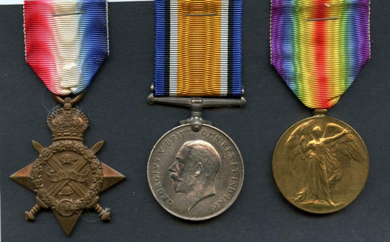 WW1 1914 Mons Trio To Lance Serjeant John Davidson 2nd Bn., Scots Guards