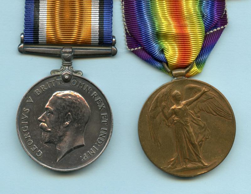 WW1 British War & Victory Medals Pair To Cpl John Duguid, Black Watch (Royal Highlanders)