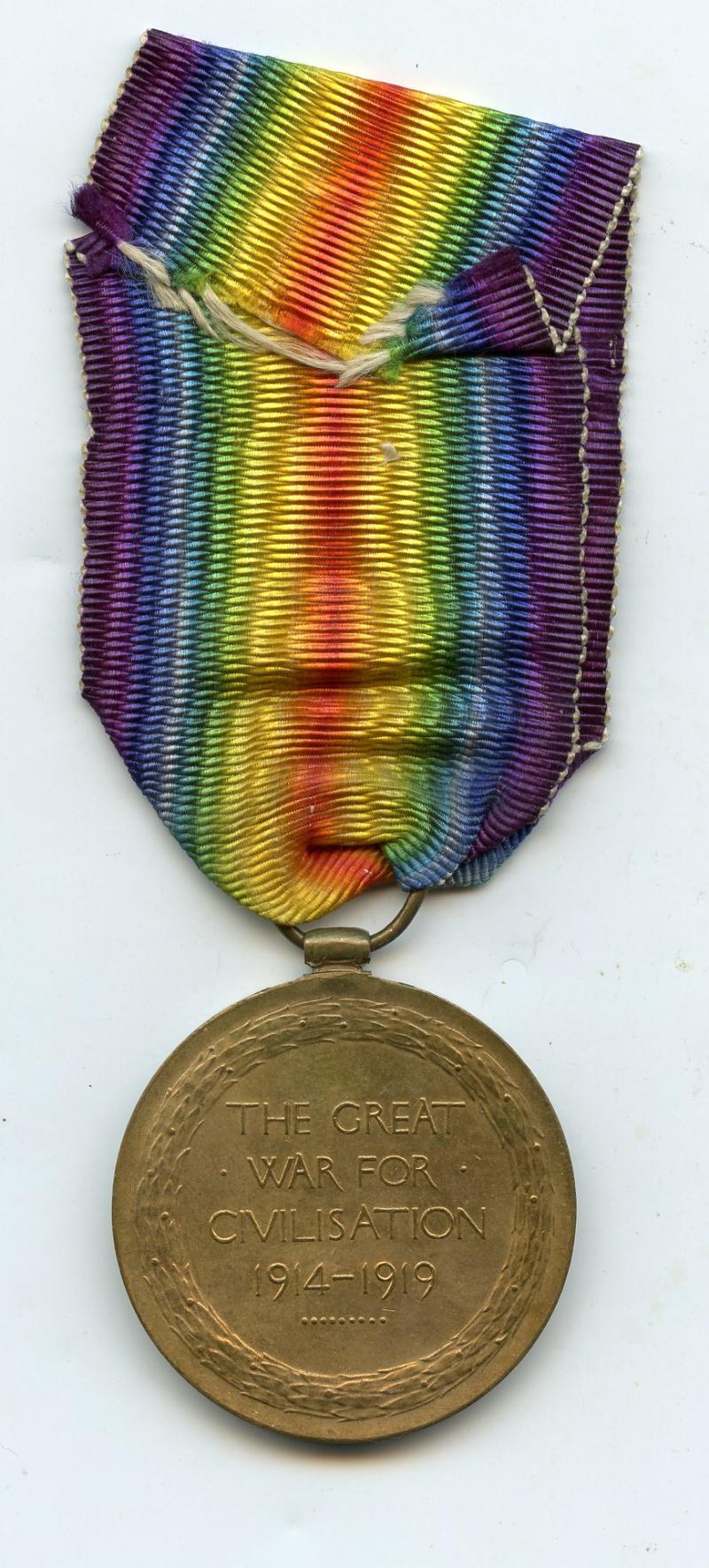 WW1 Victory Medal 1914-19 To Pte Robert Hardie, 12th Bn., Highland Light Infantry