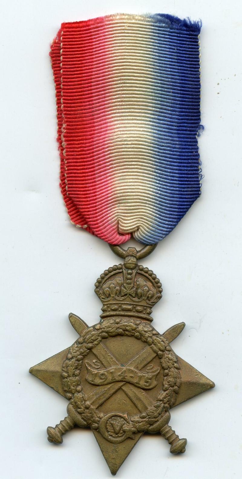 WW1 1914-15 Star Medal To Pte William J Fern, 16th Bn., Highland Light Infantry